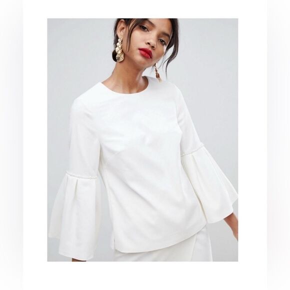 Ted Baker White Pelta Top size 1 - Picture 1 of 6